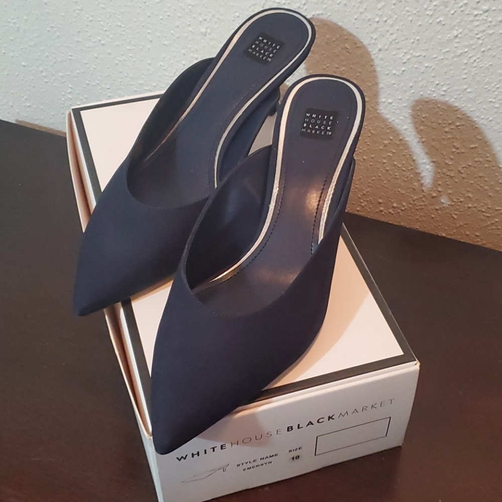 Sexy black kitten heel size 10m